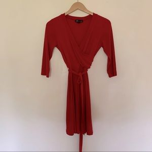 AGB petite dress red mini